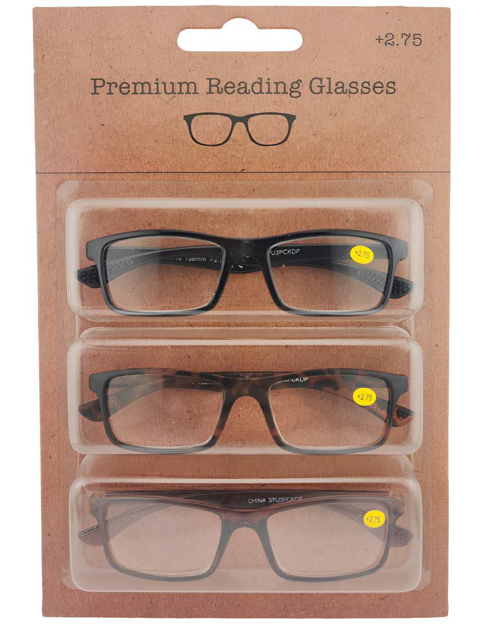 Set lentes de lectura Sersun 3PACKSPU LECTURA SPU3PCKDP 2.75 Unisex