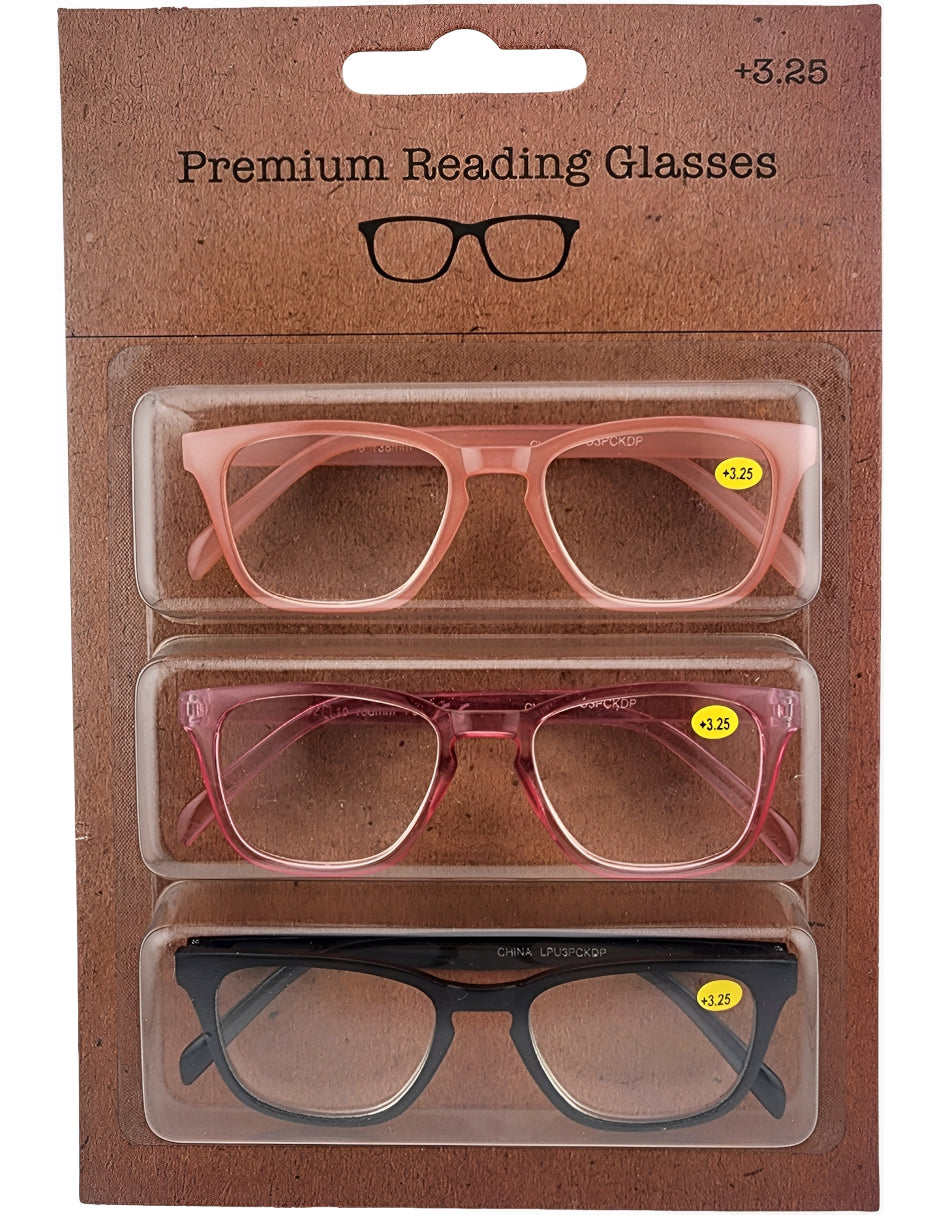 Set lentes de lectura Sersun 3PACKLPU LECTURA LPU3PCKDP 3.25 Mujer