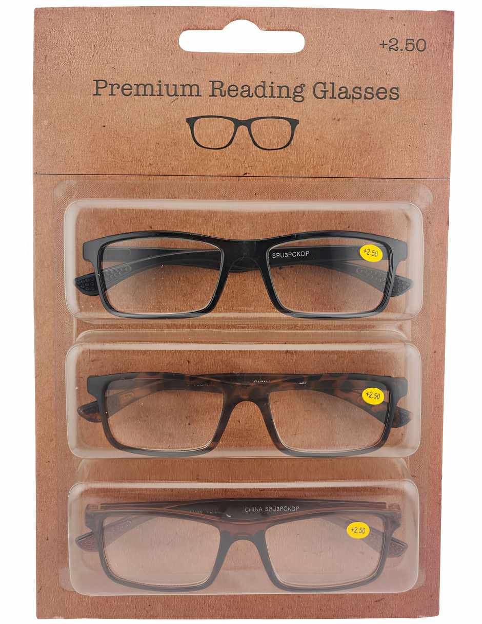 Set lentes de lectura Sersun 3PACKSPU LECTURA SPU3PCKDP 2.5 Unisex