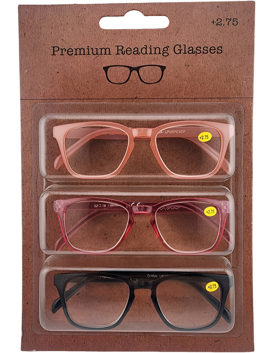 Set lentes de lectura Sersun 3PACKLPU LECTURA LPU3PCKDP 2.75 Mujer