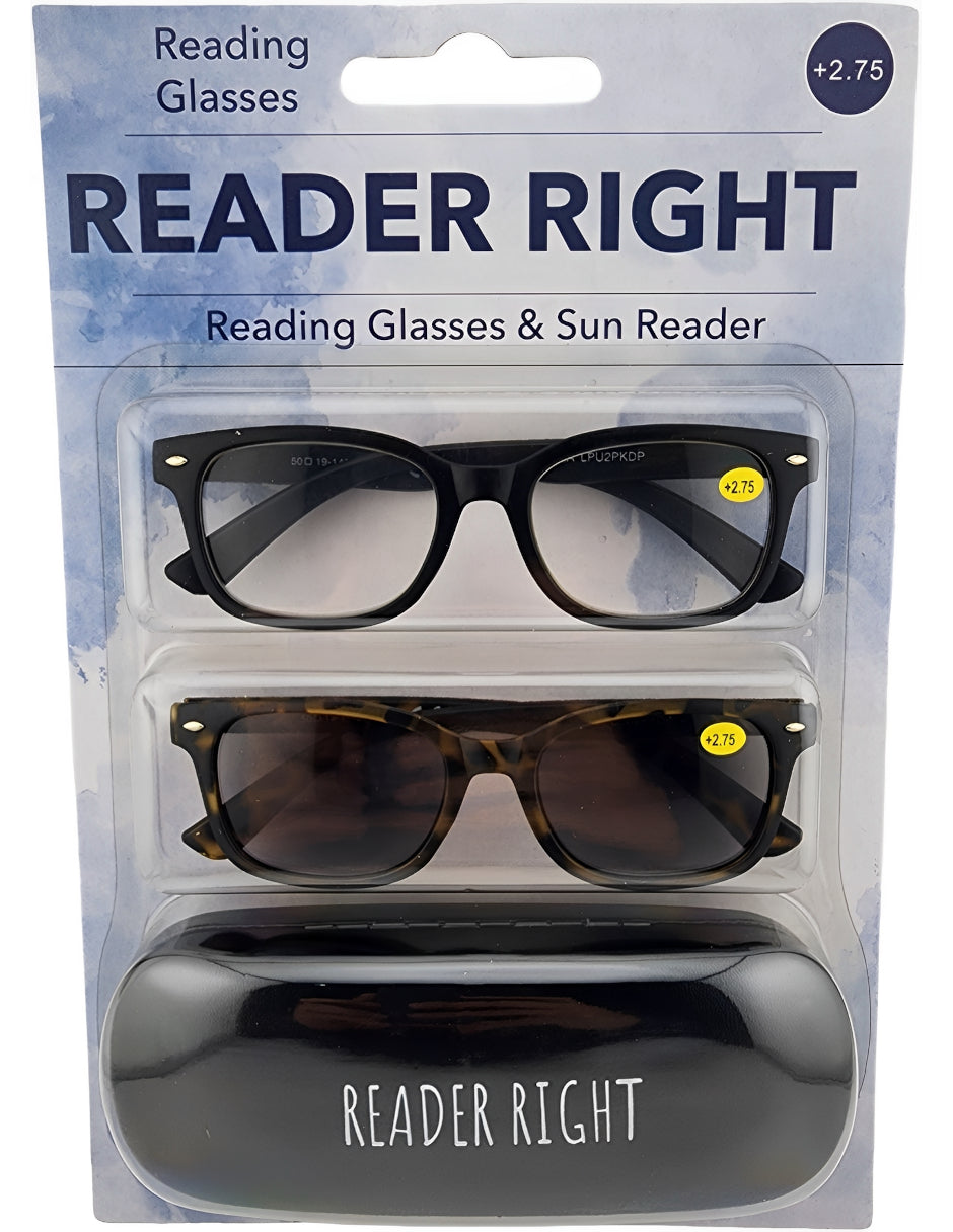 Set lentes de lectura solar Sersun 2PACKLPU LECTURA SOLAR LPU2PK 2.75 Unisex