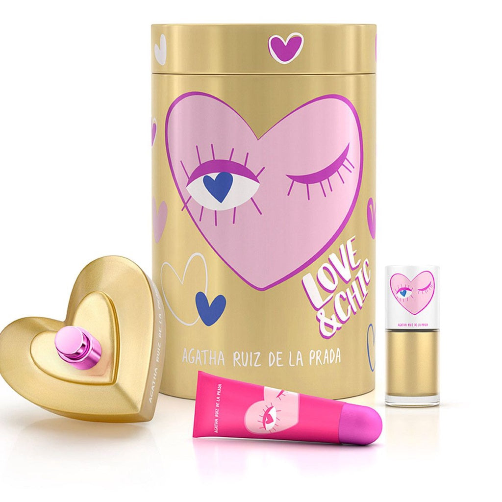 SET LOVE GLAM LOVE EDT 80 ML + GLOSS + NAIL AGATHA RUIZ DE LA PRADA PERFUME PARA DAMA
