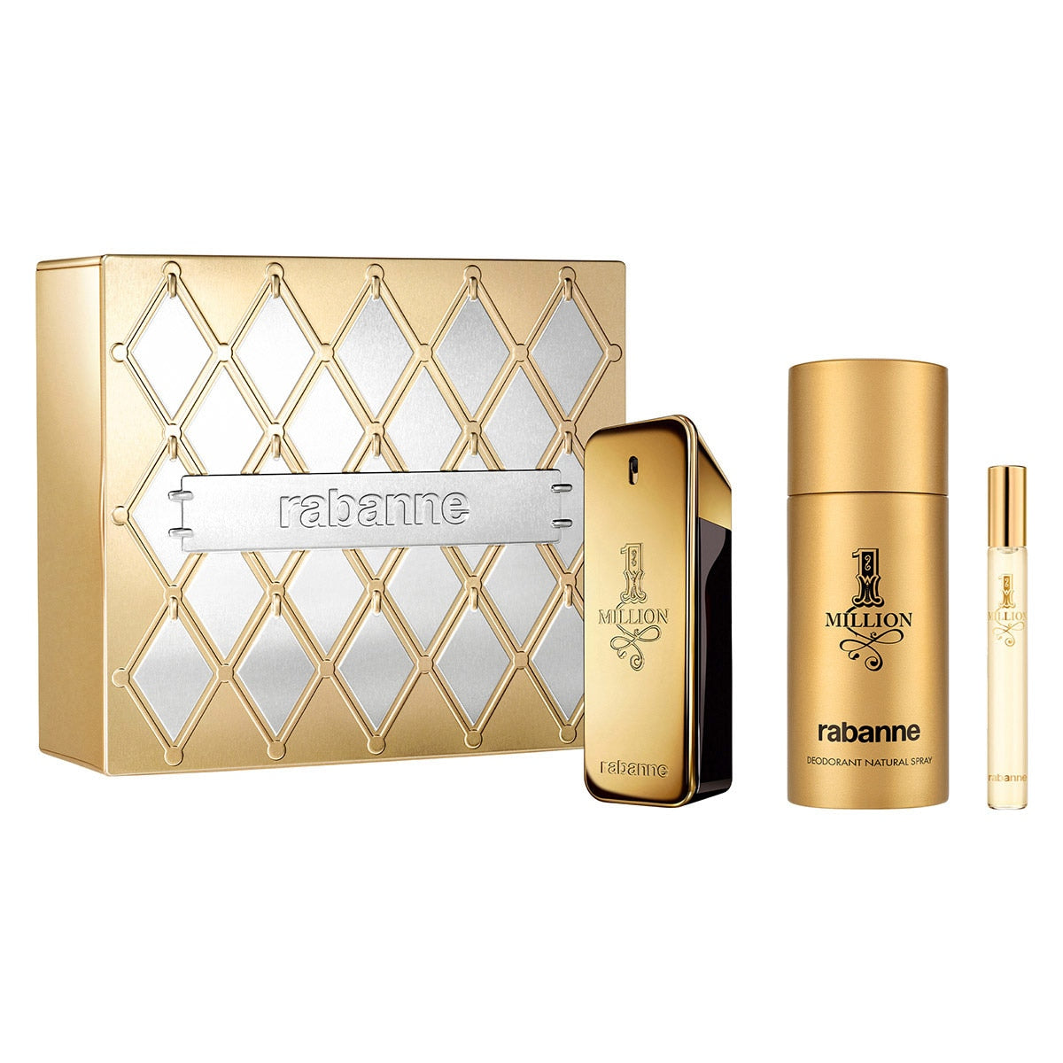 SET 1 MILLION EDT 100ML + DESODORANTE 150ML + PERFUMERO 10ML PACO RABANNE PERFUME PARA CABALLERO