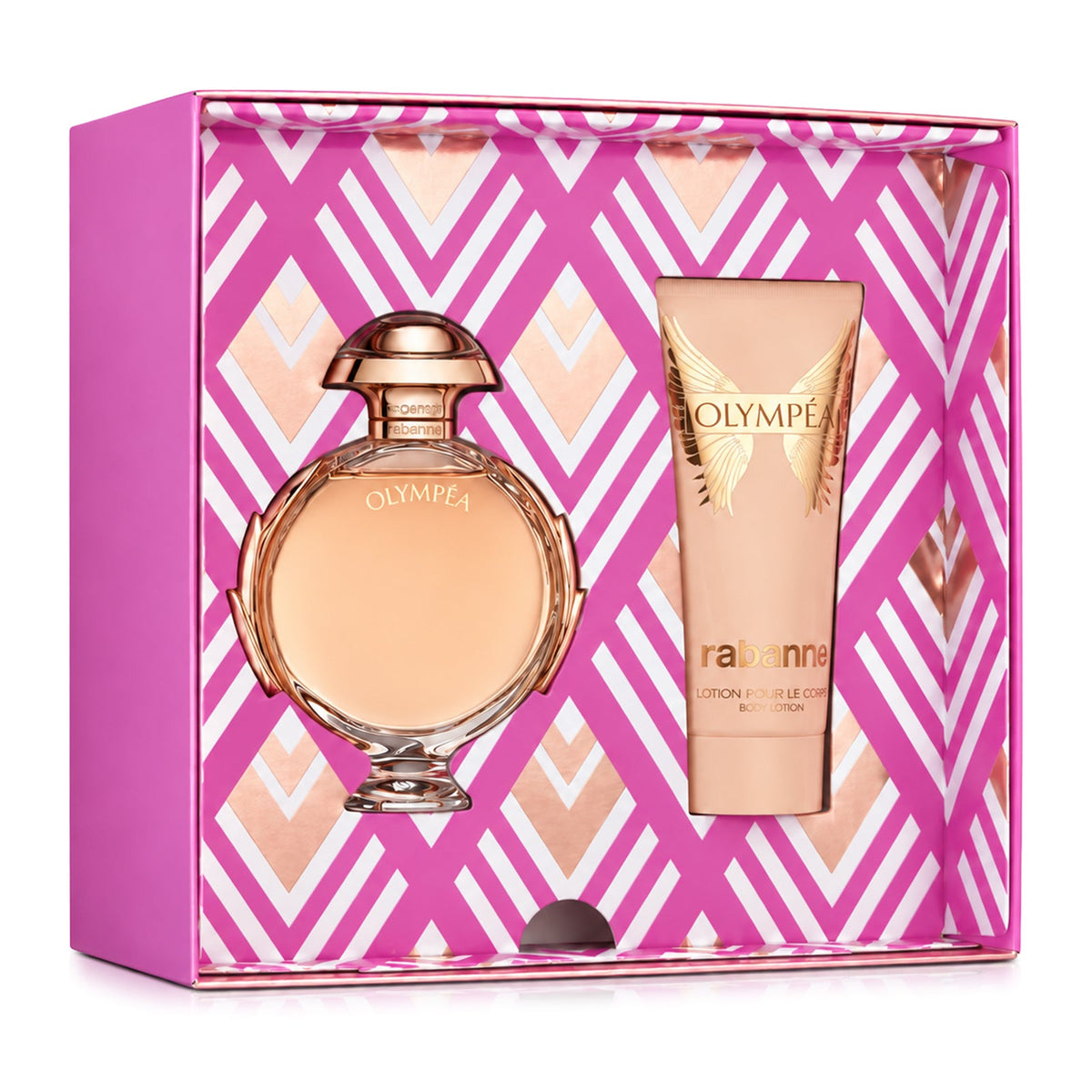 SET OLYMPEA EDP 80ML + CREMA CORPORAL 100ML PACO RABANNE PERFUME PARA DAMA