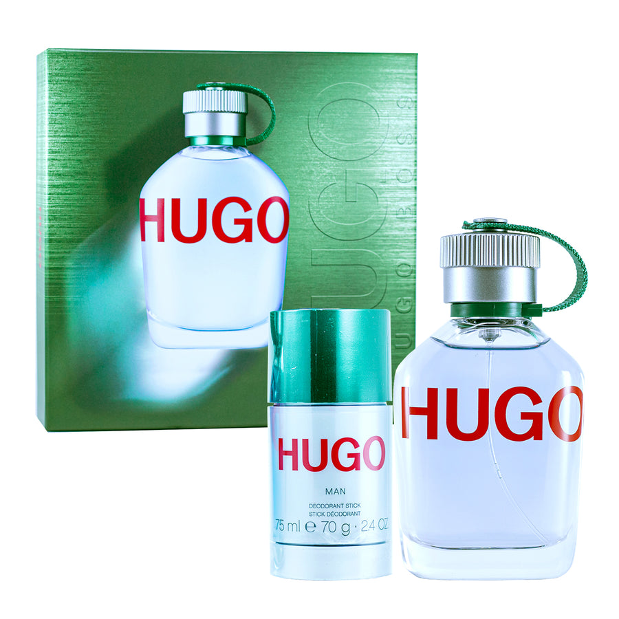 SET BOSS MAN EDT 75ML + DEOSODORANTE HUGO BOSS PERFUME PARA CABALLERO