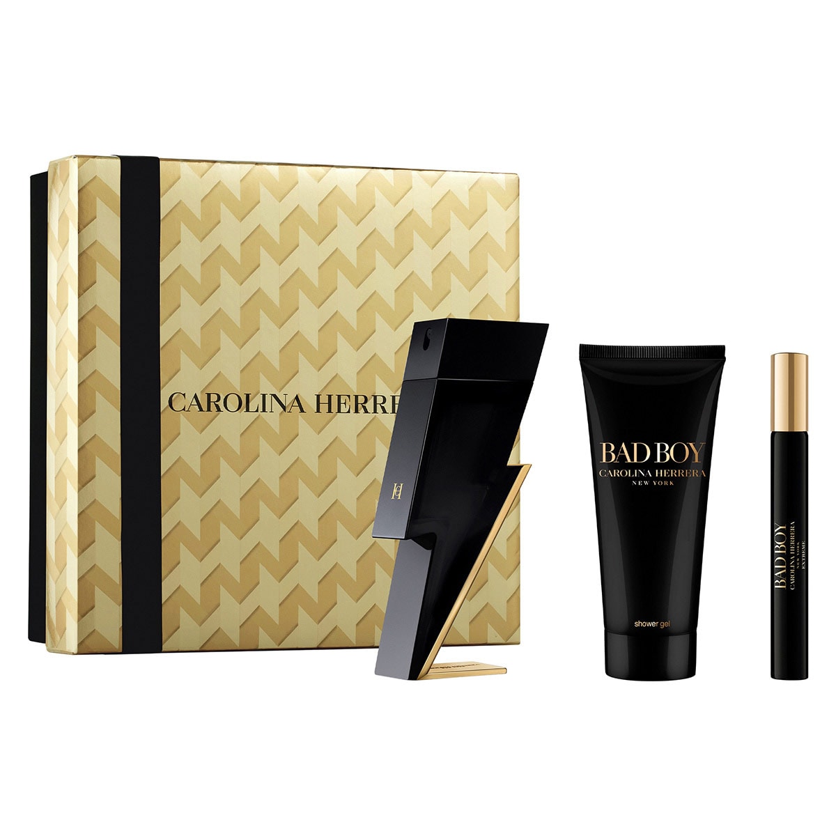 SET BAD BOY EDT 100ML + GEL DE DUCHA 100ML+ PERFUMERO 10ML CAROLINA HERRERA PERFUME PARA CABALLERO