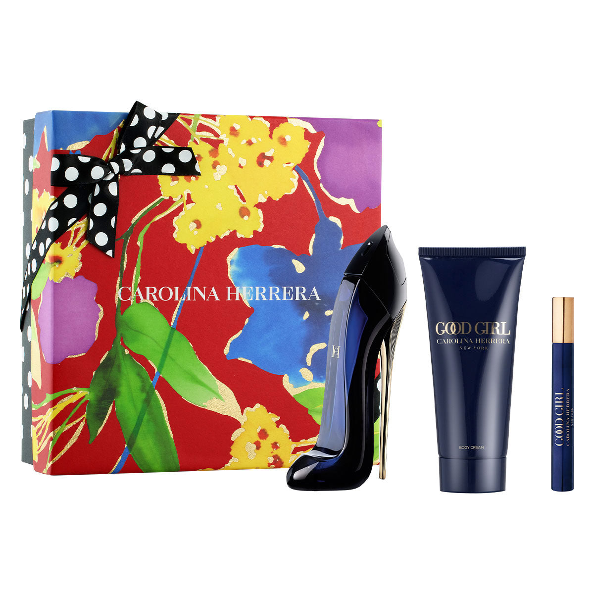SET GOOD GIRL EDP 80ML + CREMA CORPORAL 100ML + PERUFMERO 10ML CAROLINA HERRERA PERFUME PARA DAMA