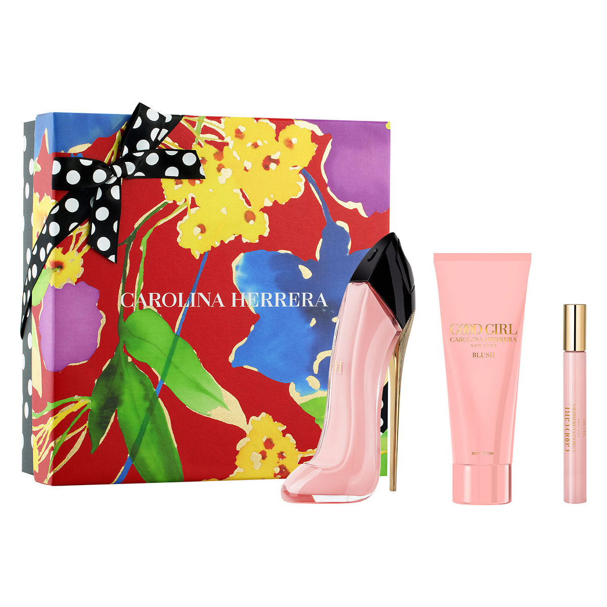 SET GOOD GIRL BLUSH EDP 80ML + CREMA CORPORAL 100ML + PERFUMERO 10ML CAROLINA HERRERA PERFUME PARA DAMA