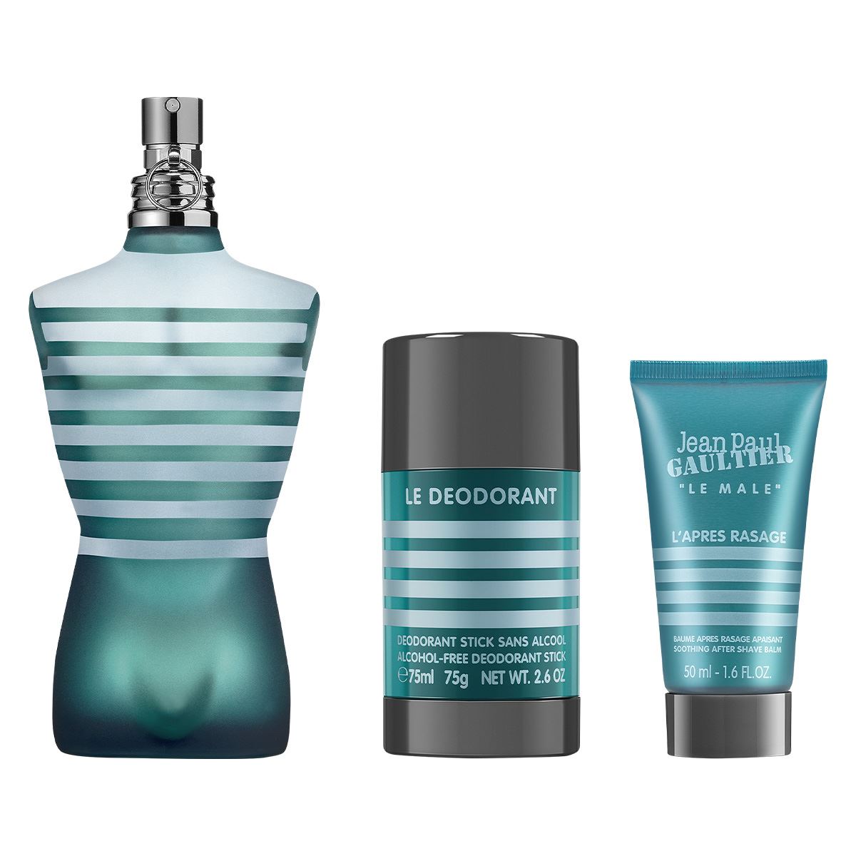 SET LE MALE EDT 125ML+CREMA PARA AFEITAR 50ML+DESODORANTE 75GR JEAN PAUL GAULTIER PERFUME PARA CABALLERO