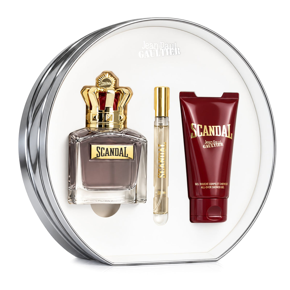 SET SCANDAL EDT 100ML + GEL DE DUCHA 75ML + PERFUMERO 10ML JEAN PAUL GAULTIER PERFUME PARA CABALLERO