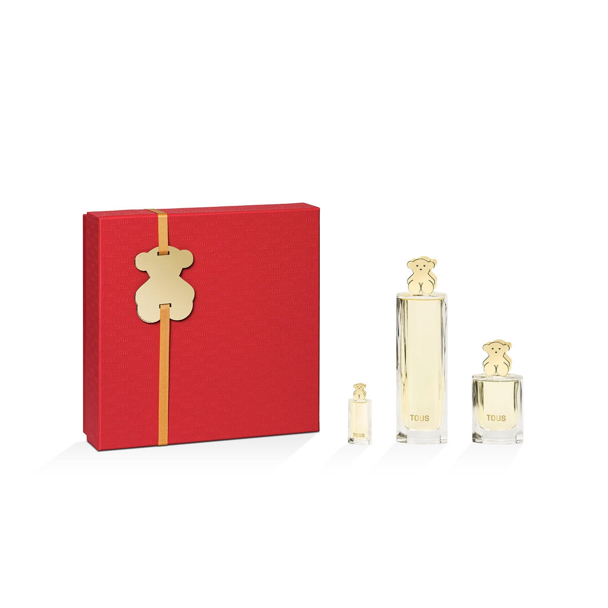 SET TOUS GOLD EDP 90ML + TOUS GOLD EDP 30ML + MINIATURA 4.5ML TOUS PERFUME PARA DAMA