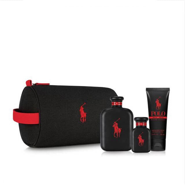 SET CABALLERO POLO RED EXTREME EDP 125ML PARFUM+ SHOWER GEL 100ML+ PERFUMERO 40ML