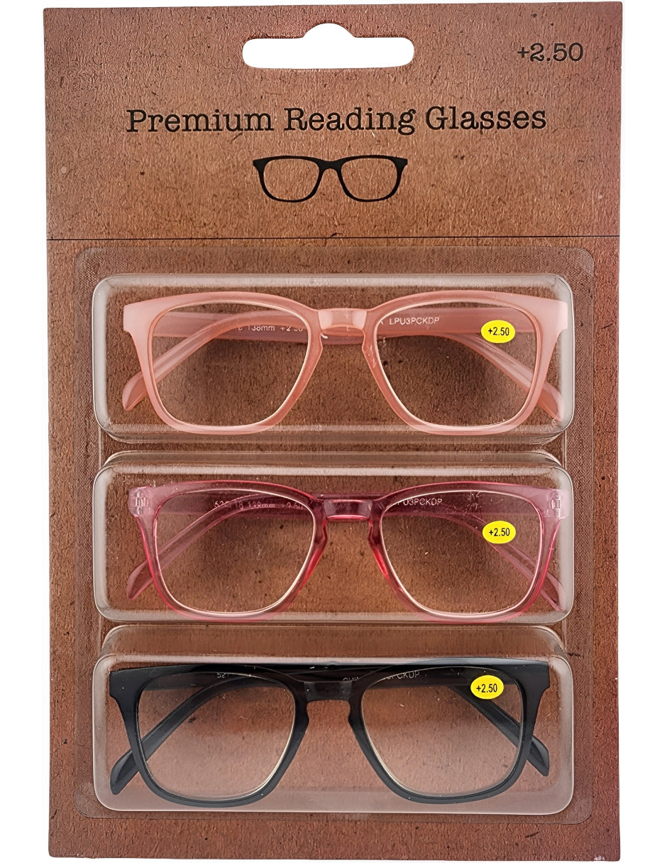 Set lentes de lectura Sersun 3PACKLPU LECTURA LPU3PCKDP 2.5 Mujer