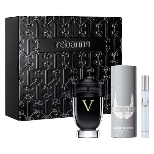 SET INVICTUS VICTORY EDP 100ML + DESODORANTE 150ML + PERFUMERO PACO RABANNE PERFUME PARA CABALLERO
