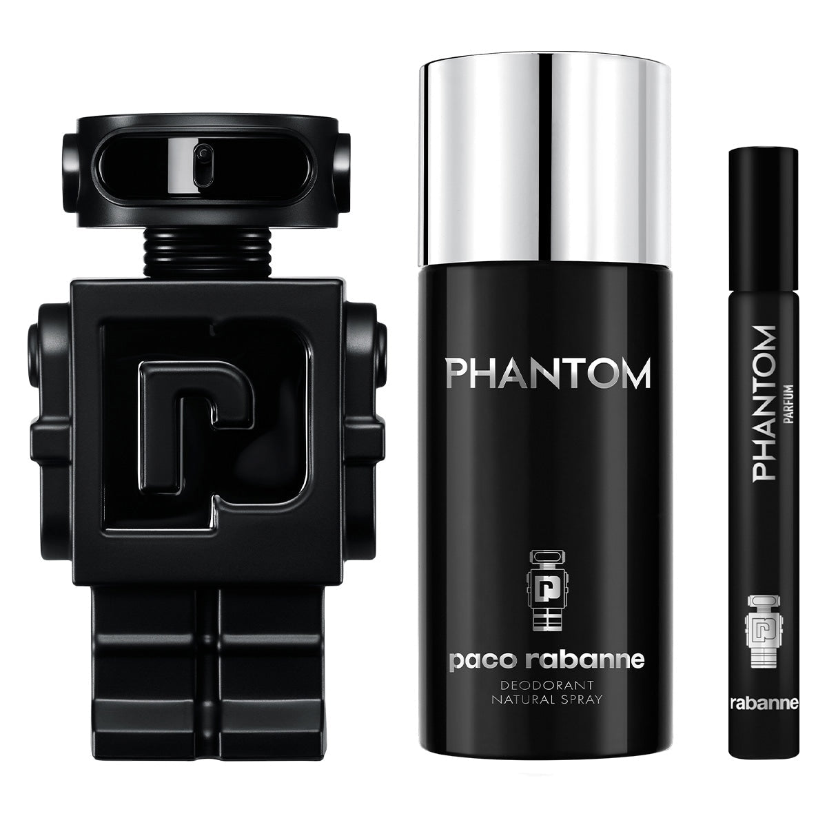 SET PHANTOM PARFUM 100ML + DESODORANTE 150ML + PERFUMERO 10ML PACO RABANNE PERFUME PARA CABALLERO