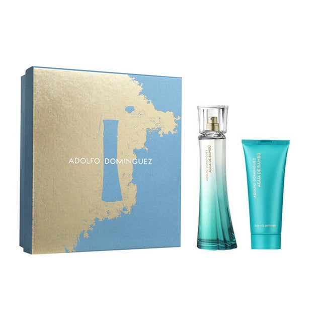 SET AGUA DE BAMBÚ EDT 100 ML + BODY LOTION 75 ML ADOLFO DOMINGUEZ PERFUME PARA DAMA