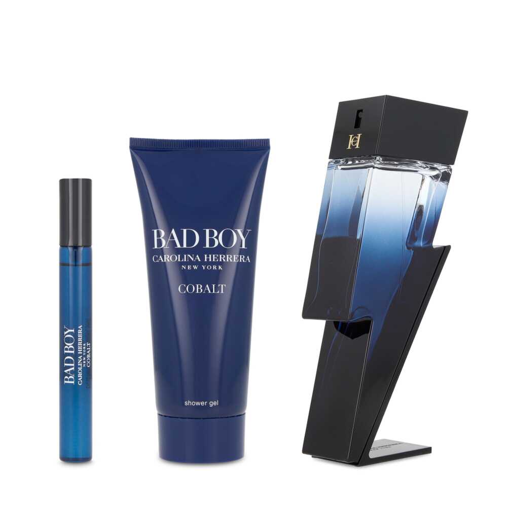 SET BAD BOY COBALT EDP 100ML+GEL DE DUCHA 100ML+PERFUMERO 10ML CAROLINA HERRERA PARA CABALLERO
