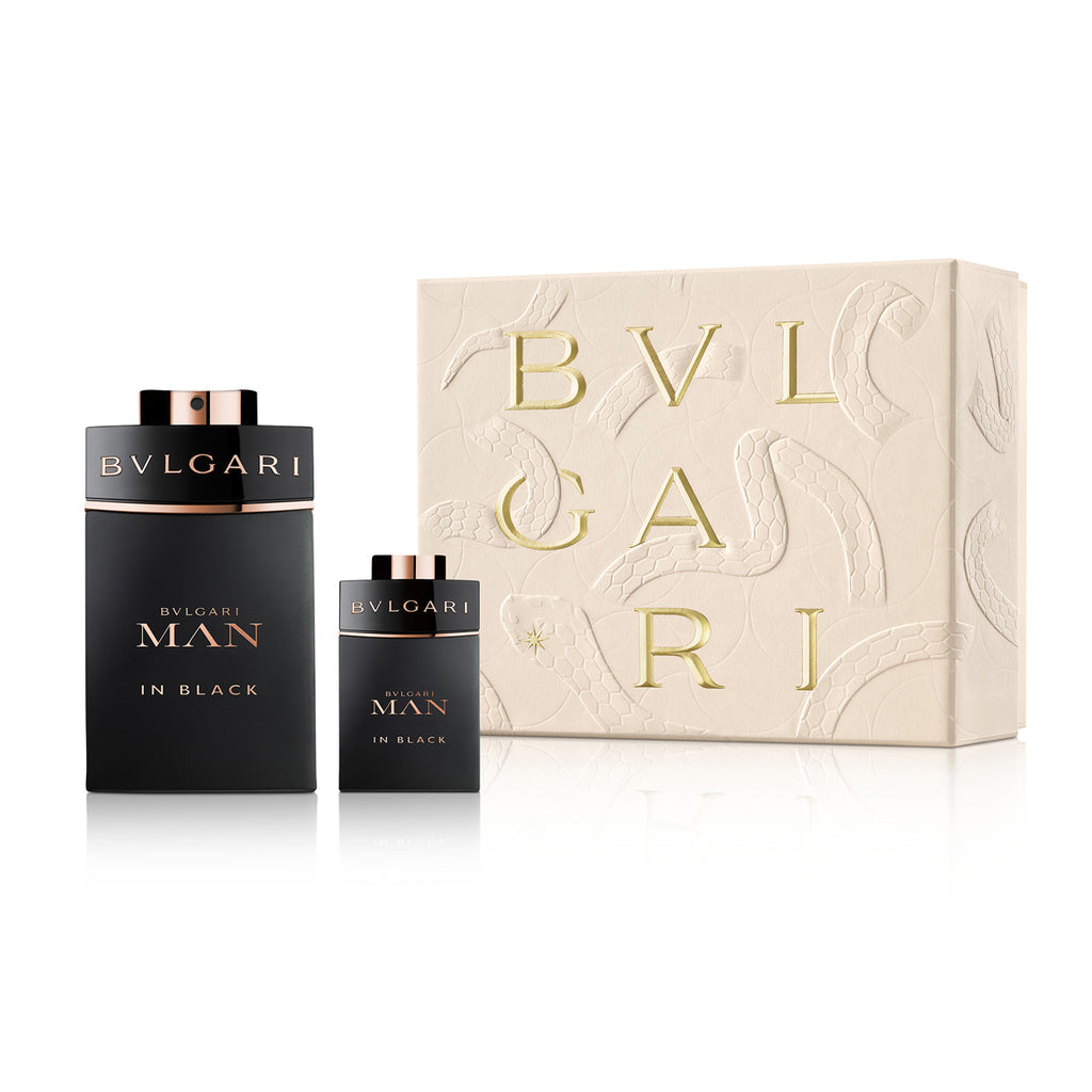 SET BVLGARI MAN IN BLACK EDP 100ML + MINIATURA 15ML BVLGARI PERFUME PARA CABALLERO