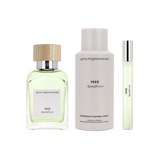 SET AGUA FRESCA EDT 120ML+DESODORANTE 150ML+PERFUMERO 10ML ADOLFO DOMINGUEZ PERFUME PARA CABALLERO