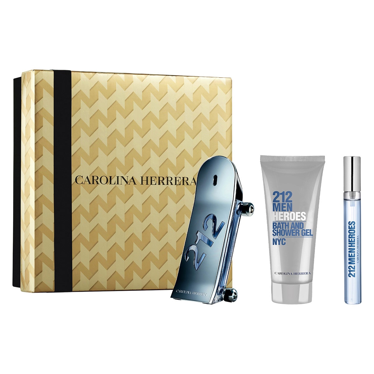 SET 212 HEROES EDT 90ML + GEL DE DUCHA 100ML + PERFUMERO 10ML CAROLINA HERRERA PERFUME PARA CABALLERO