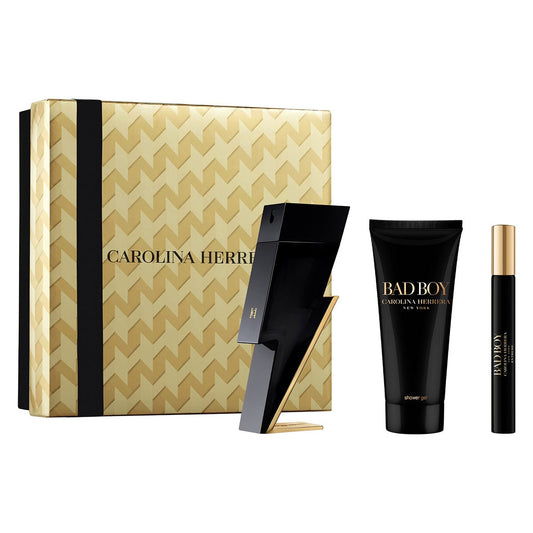 SET BAD BOY EDT 100ML + GEL DE DUCHA 100ML+ PERFUMERO 10ML CAROLINA HERRERA PERFUME PARA CABALLERO
