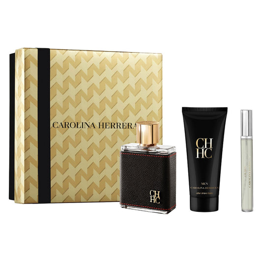 SET CH MEN EDT 100ML + AFTER SHAVE 100ML + PERFUMERO 10ML CAROLINA HERRERA PERFUME PARA CABALLERO