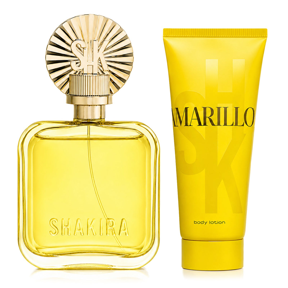 SET AMARILLO EDP 80ML + CREMA CORPORAL 75ML SHAKIRA PERFUME PARA DAMA