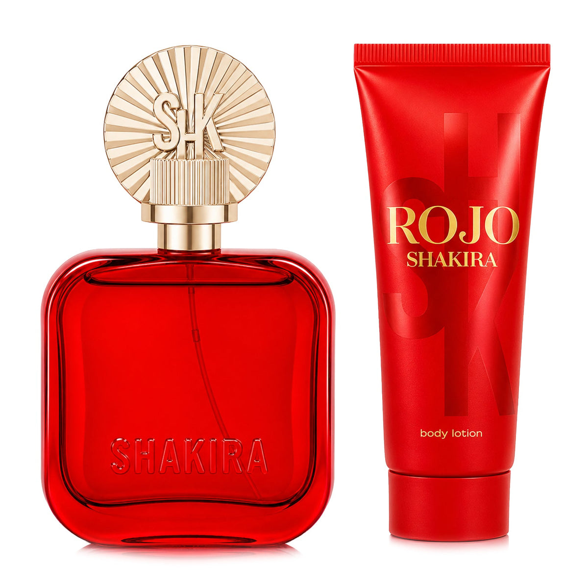 SET ROJO EDP 80ML + CREMA CORPORAL 75ML SHAKIRA PERFUME PARA DAMA
