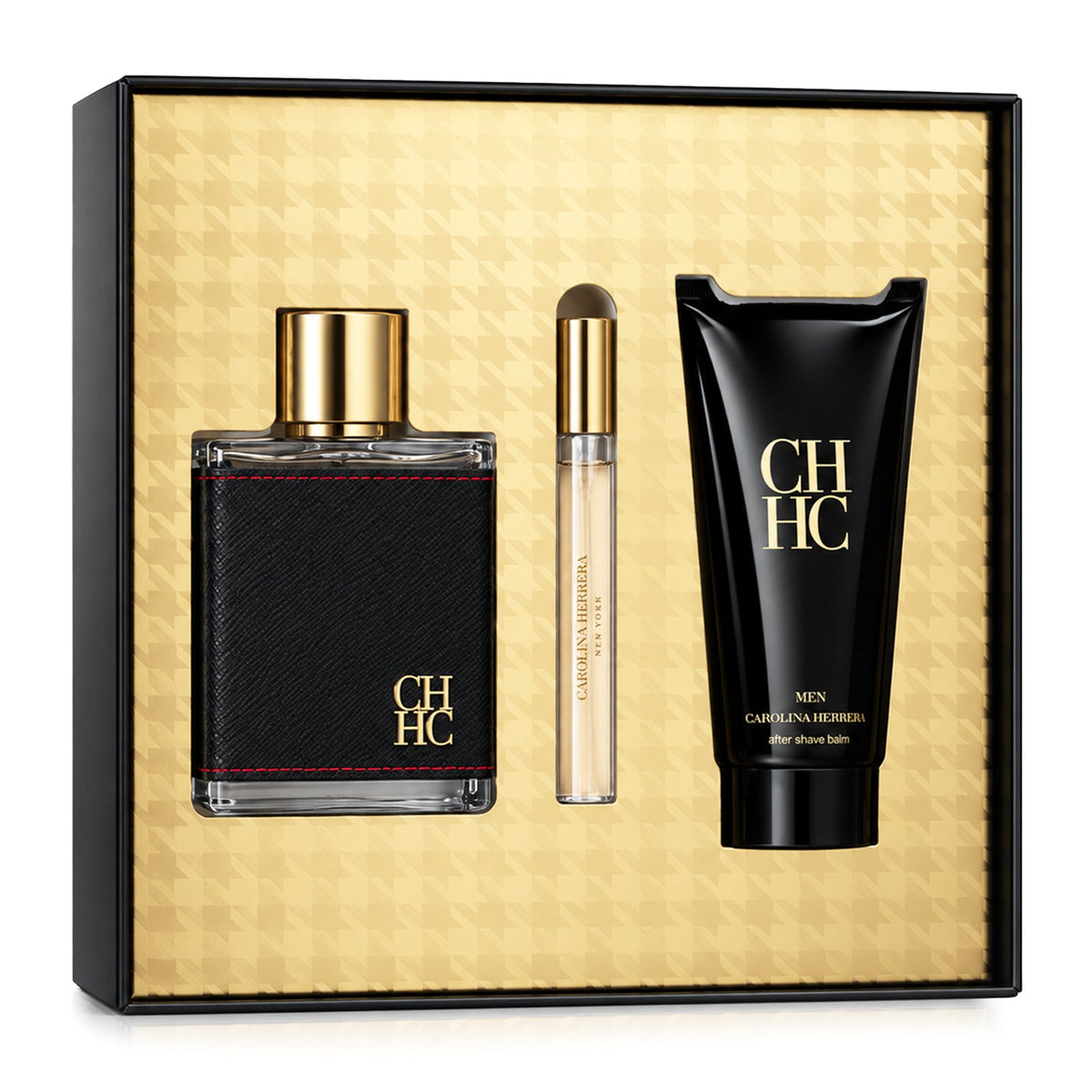 SET CH MEN EDT 100ML + BALSAMO AFTER SHAVE 100ML + PERFUMERO 10ML CAROLINA HERRERA PERFUME PARA CABALLERO