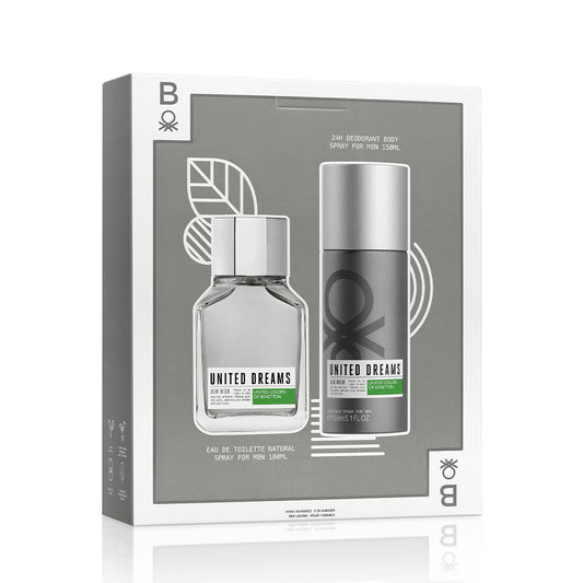 SET AIM HIGH EDT 100ML + DESODORANTE BENETTON PERFUME PARA CABALLERO