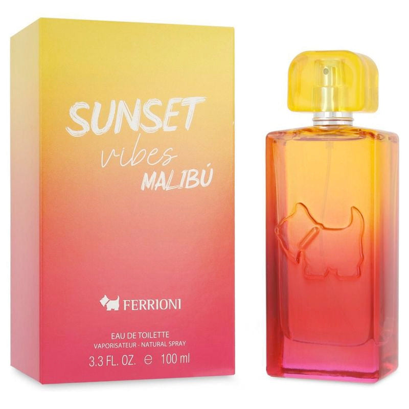SUNSET VIBES MALIBU EDT 100ML FERRIONI PERFUME PARA DAMA